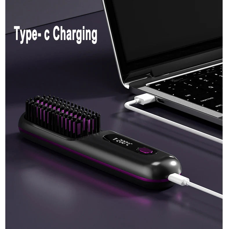 Wireless 2-in-1 Hair Straightening Comb