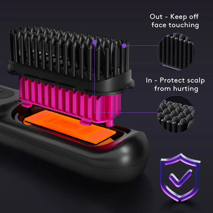 Wireless 2-in-1 Hair Straightening Comb